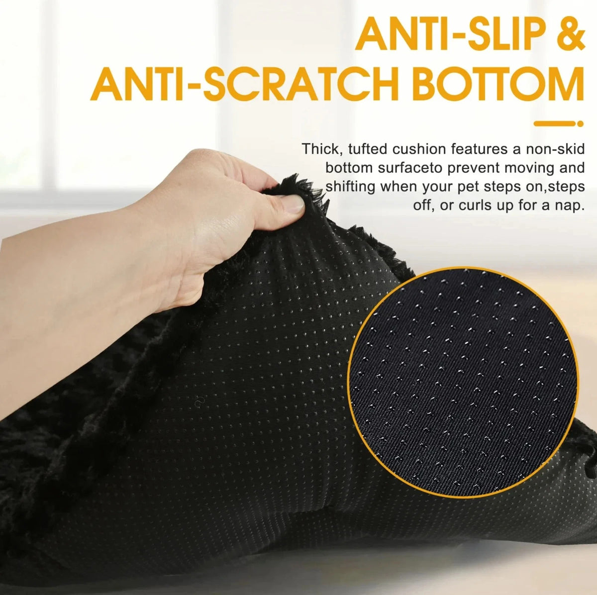 Dog Bed Soft Pet Cushion Large Dog Crate Puppy Cat Mattress Washable Pad Mat