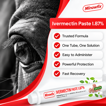Ivermectin Horse Paste 1.87% – Apple Flavor, 6.08g