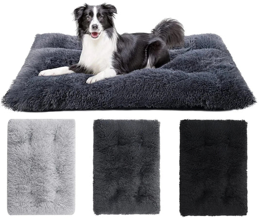 Dog Bed Soft Pet Cushion Large Dog Crate Puppy Cat Mattress Washable Pad Mat